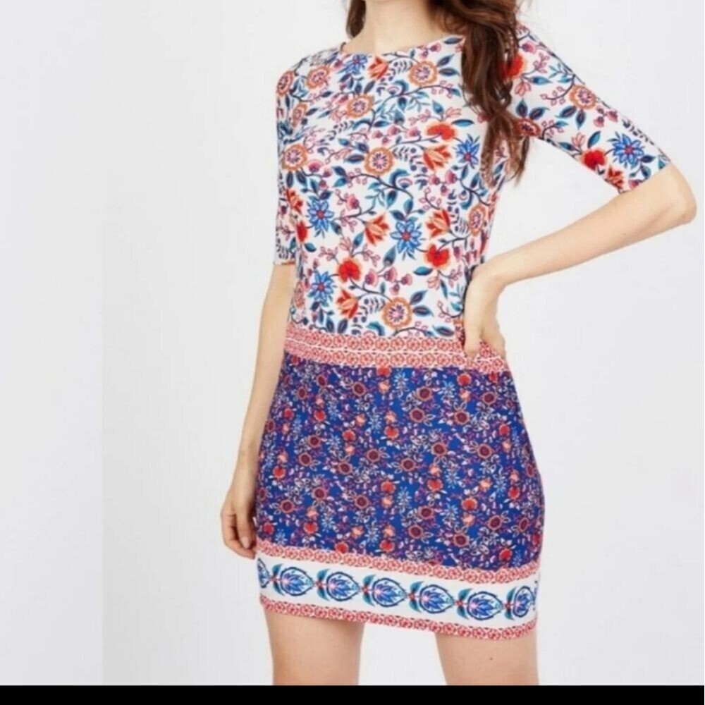 NWOT Eliza J floral shift dress - Picture 4 of 7